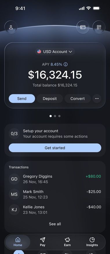 EthenaPay USD account